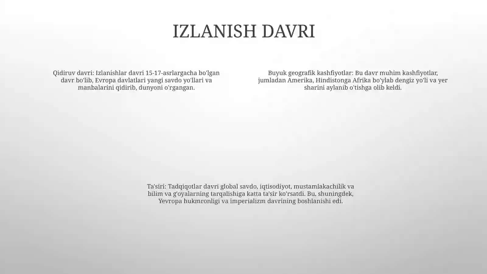 Buyuk Geografik Kashfiyotlar Va Ularning Ahamiyati 3