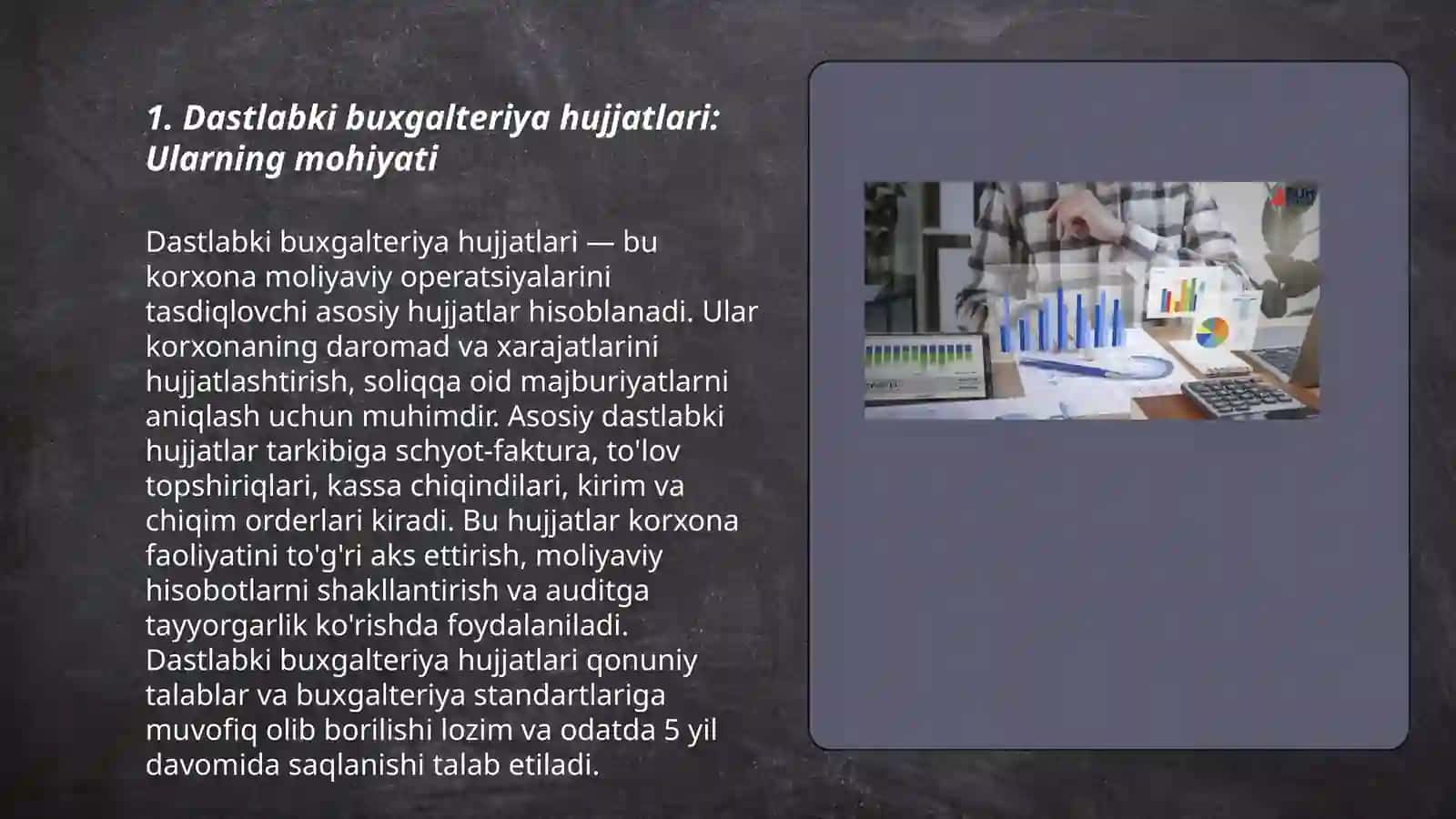 Dastlabki buxgalteriya hujjatlari va ularning roli 3