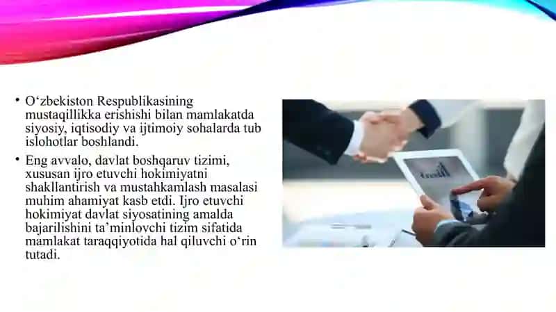 Mustaqillik yillarida ijro etuvchi hokimyatining rivojlanishi taraqqiyoti 3