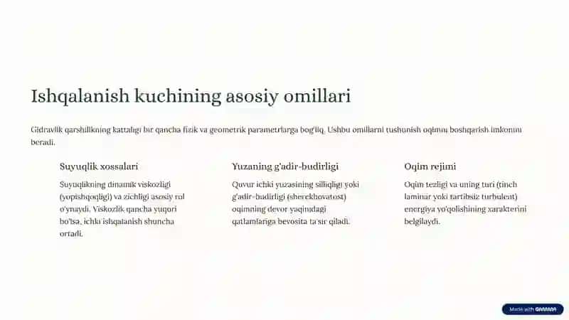 Gidravlik ishqalanish koeffitsiyentini aniqlashning nazariy asoslari 3