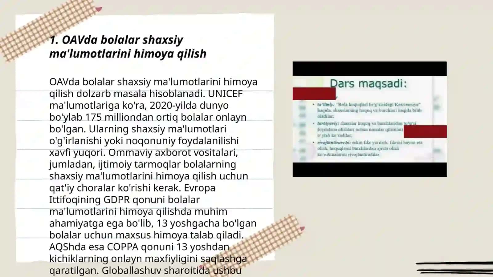 Media muhitda bola huquqlari 3