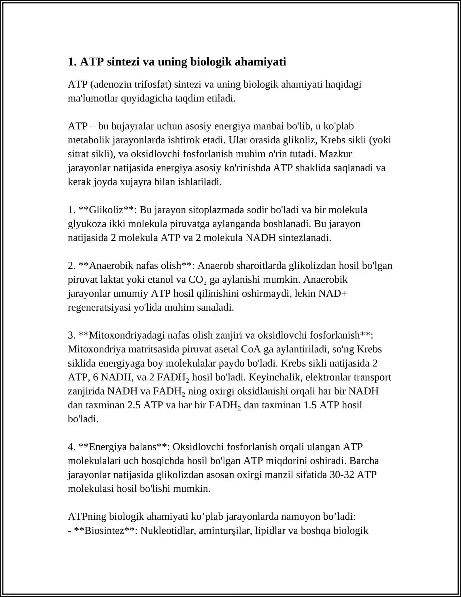 METABOLIZM JARAYONIDA ENERGIYA HOSIL BOLISHI VA SARFLANISHI 3