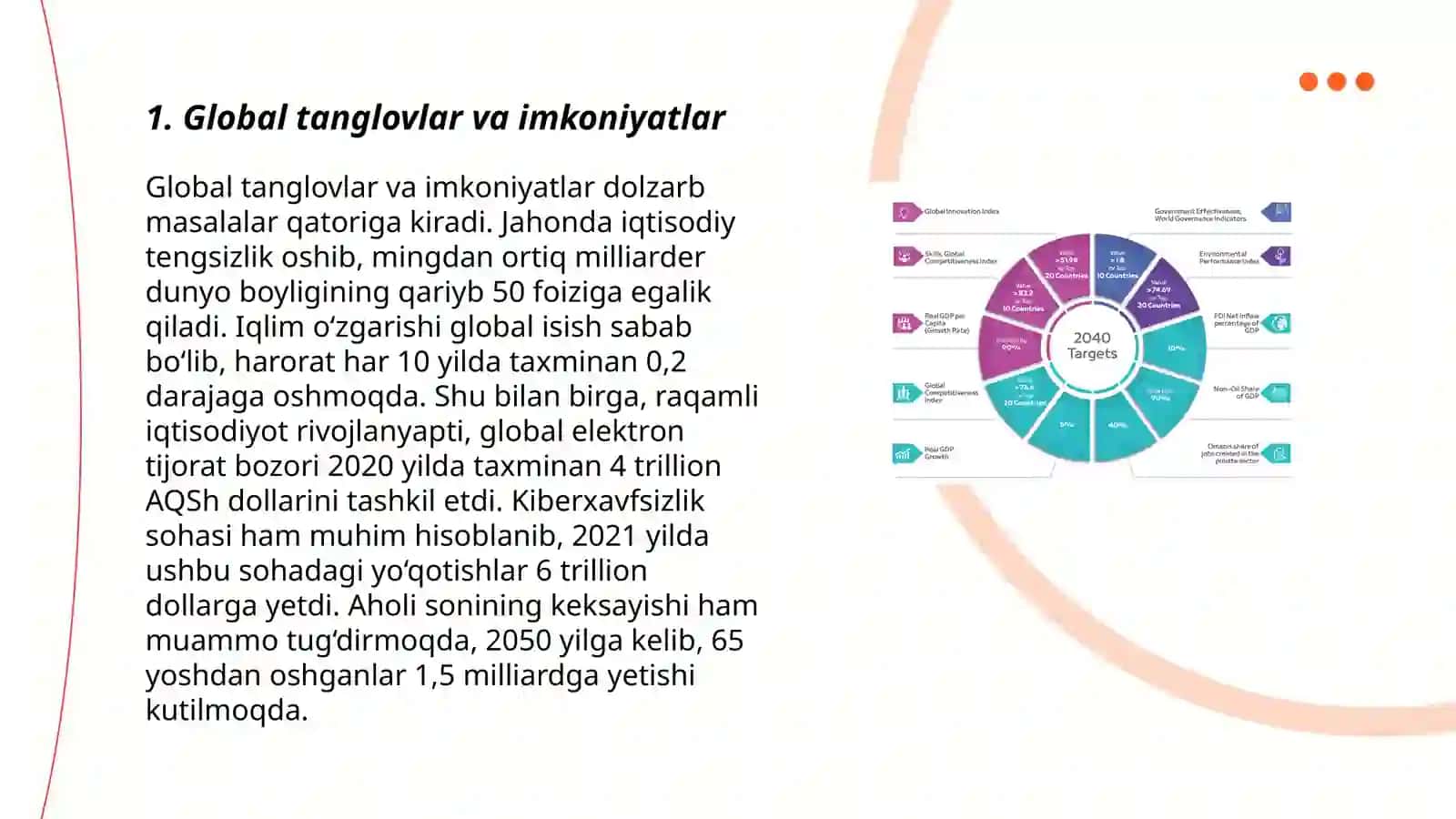 Globallashuv, globalistika va barqaror taraqqiyotning ustuvor yo'nalishlari 3