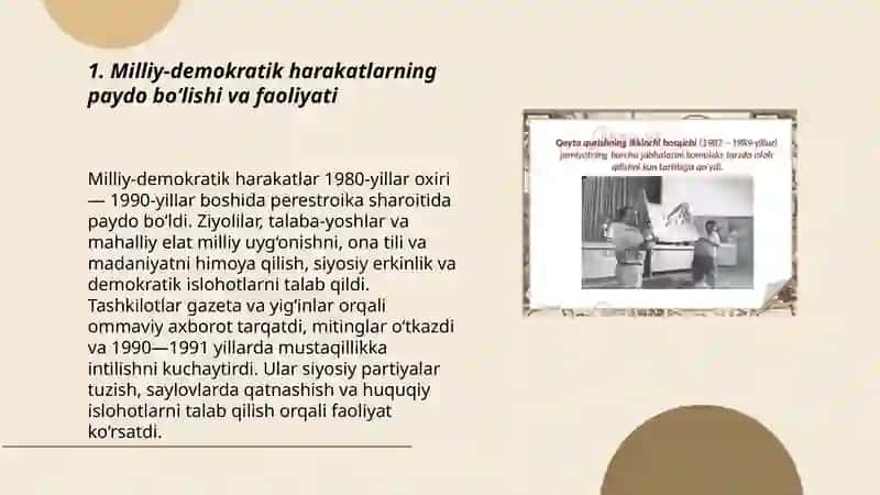 MUSTAQILLIKKA ERISHISH ARAFASIDA O‘ZBEKISTONDAGI IJTIMOIY-SIYOSIY JARAYONLAR 3