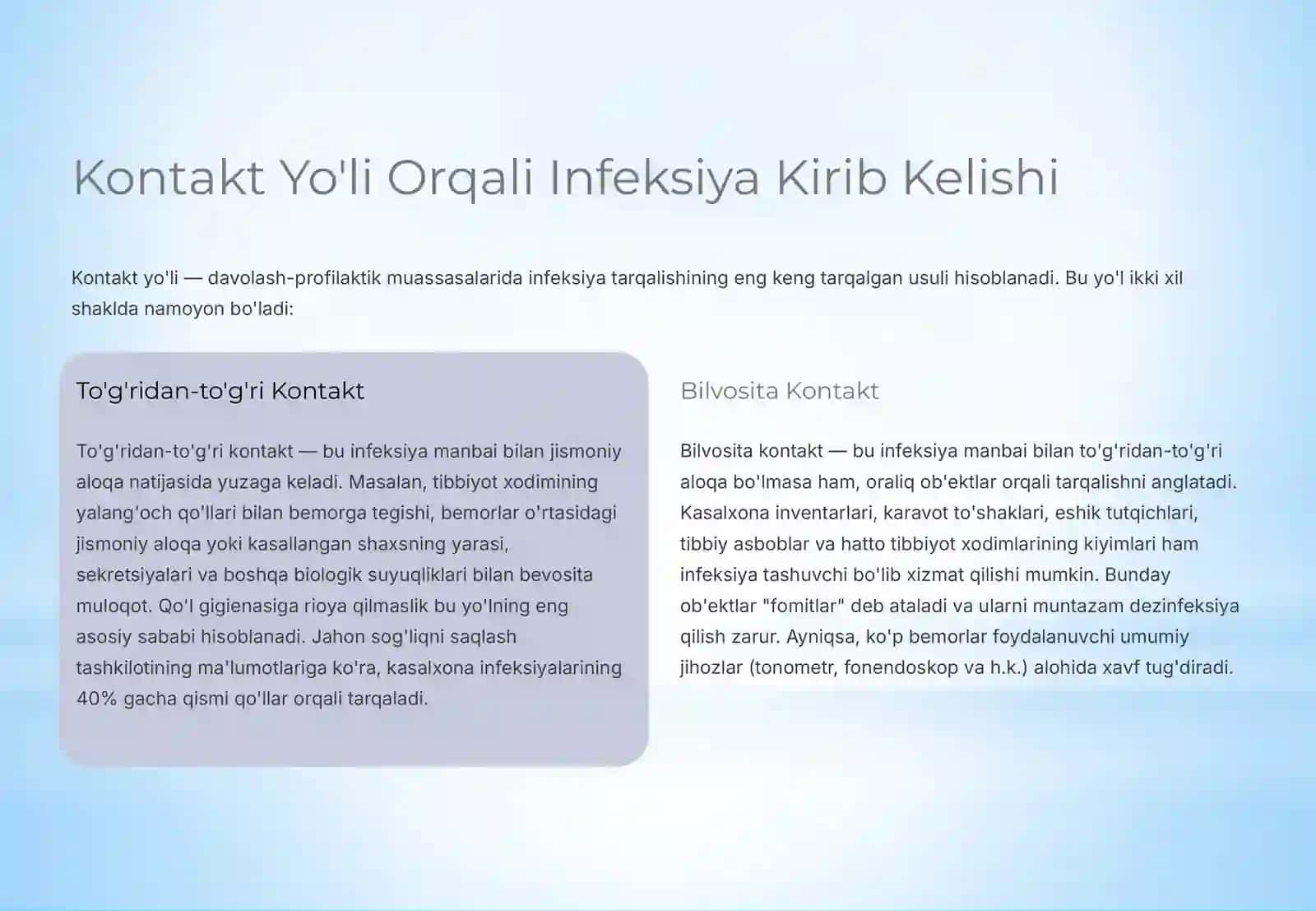 Davolash-Profilaktik Muassasalariga Infeksiya Olib Kiritilishining Yo'llari 3