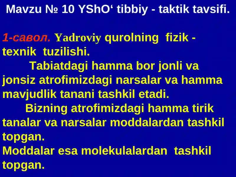 ТOShKENT PEDIATRIY TIBBIYOT INSTITUTI FUQARO MOXOFAZASI KURSI 3