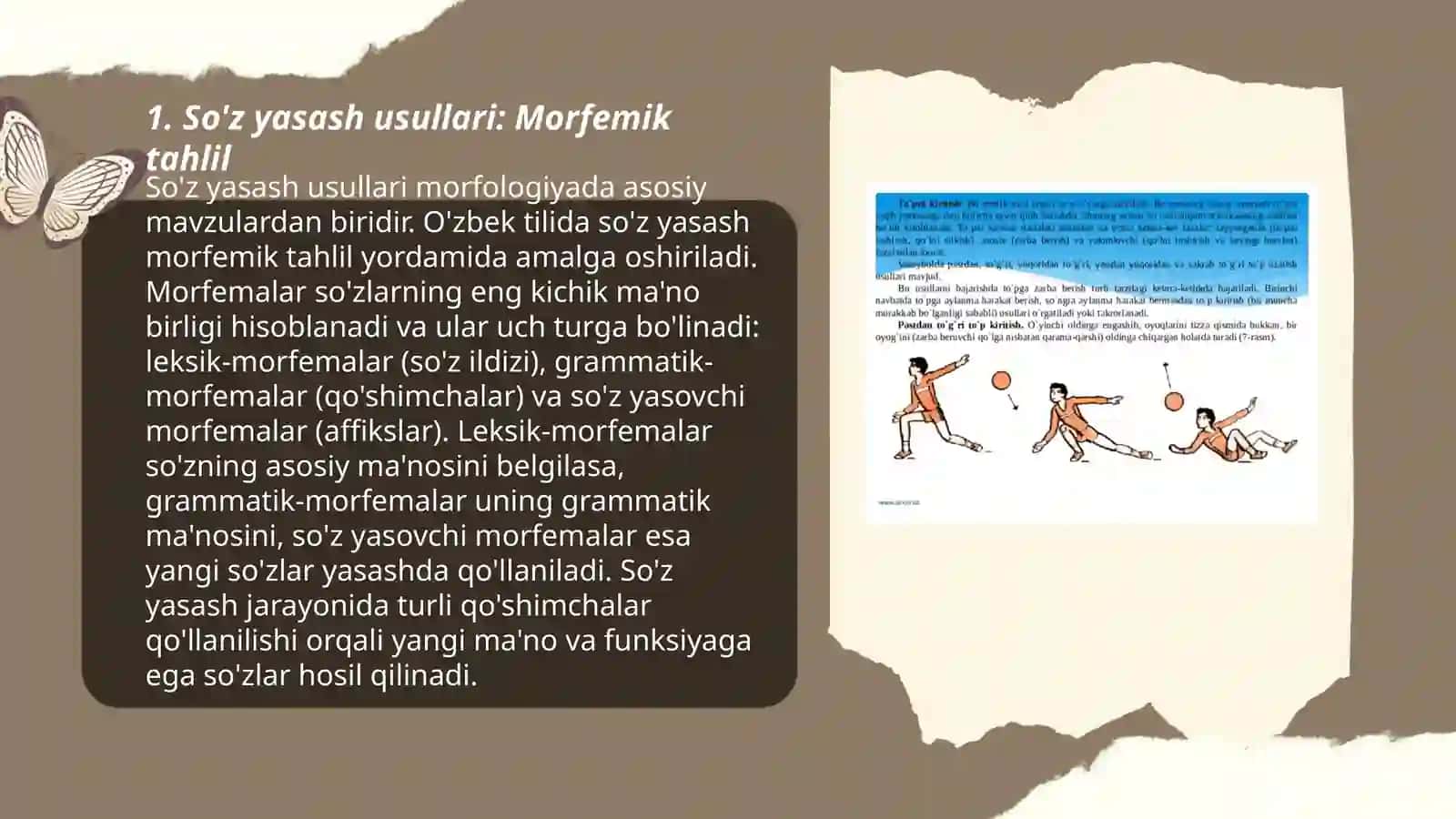 So'z yasash usullari: Morfemik tahlil 3