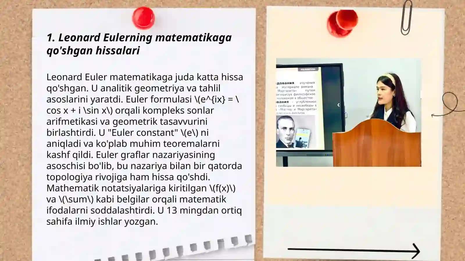 L.Yeyler, J. Venn, R. Dekart hayoti va ilmiy faoliyatini oʻrganish 3