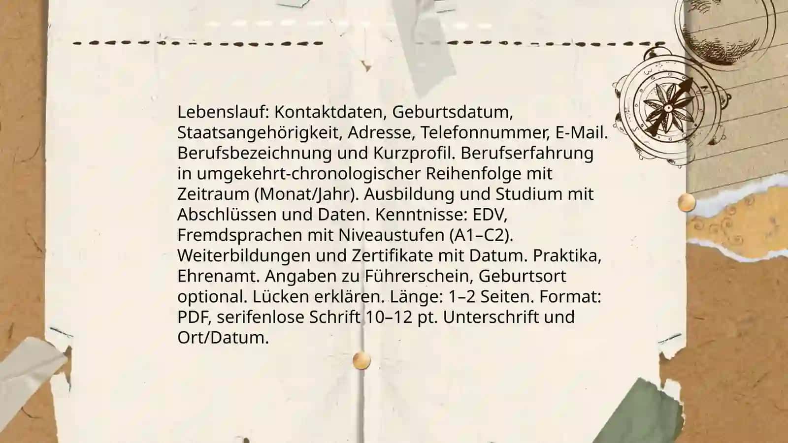 Arbeitsplatz und Bewerbung 3