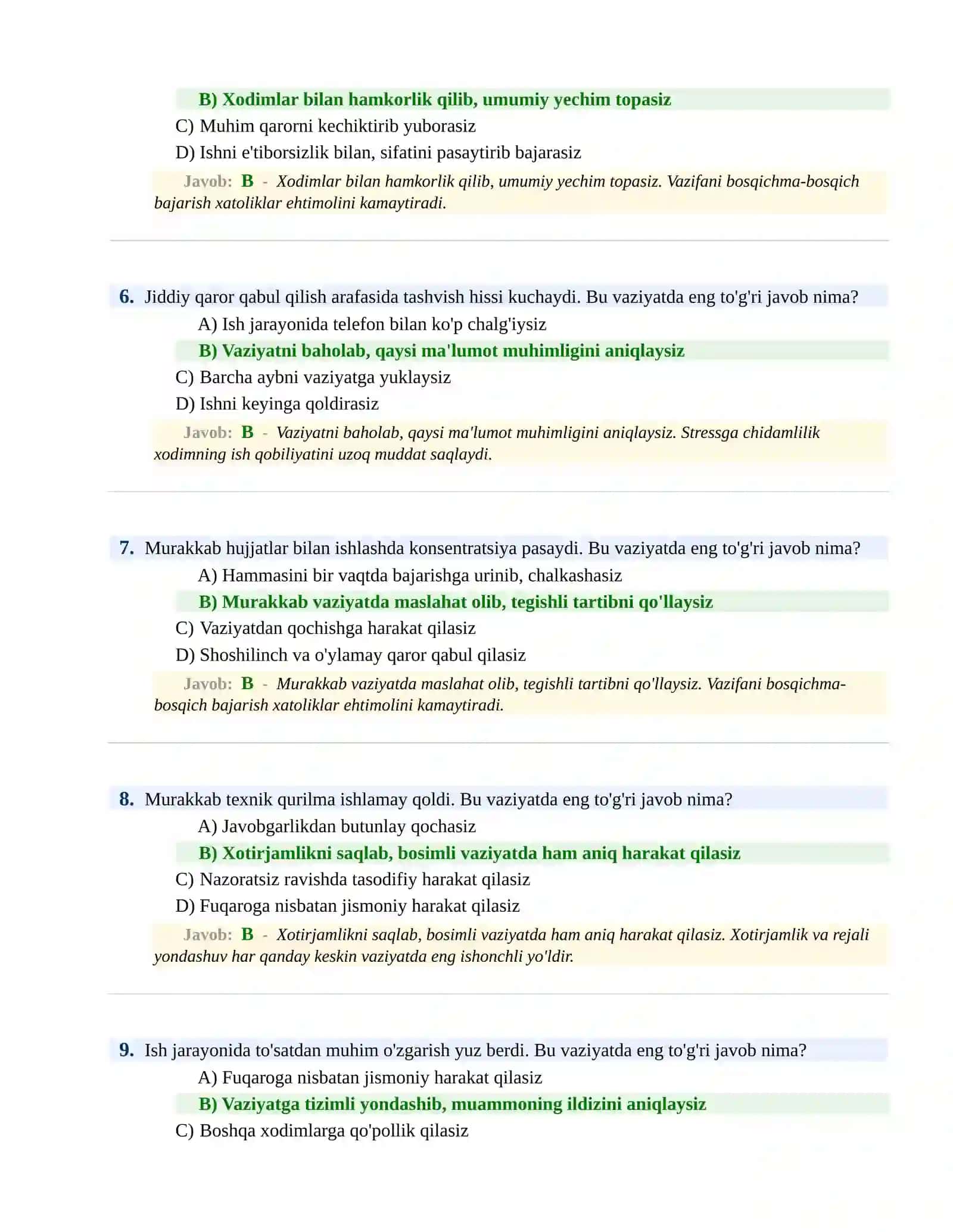 BOJXONA XIZMATIGA ISHGA KIRISH PSIXOLOGIK SINOV Testlari 3