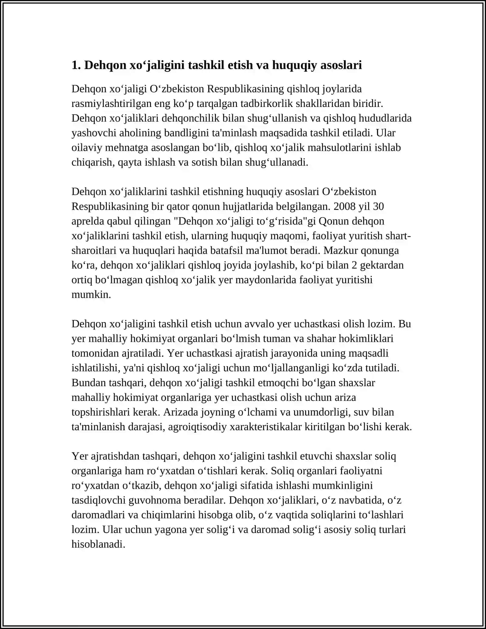 DEHQON XUJALIKLARI 3