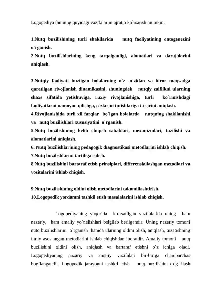 Logopediya fanining maqsad va vazifalari 3