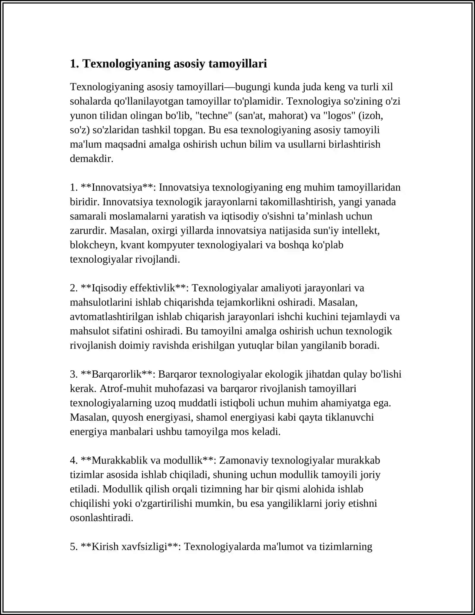 TEXNOLOGIYA FANINING MAQSADI 3