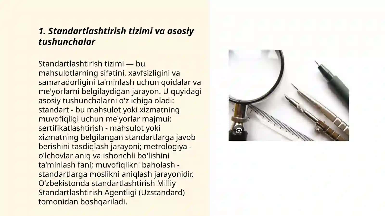 Metrologiya standartlashtirish va mahsulot sifati menejmenti 3