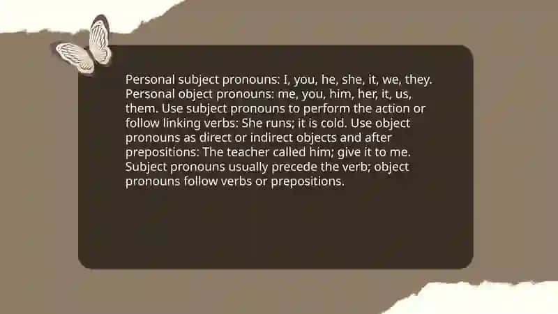 Pronouns 3