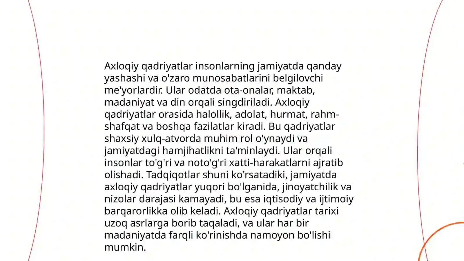 Axloqiy qadriyatlar ishtimoyi ish etikas amaliyoti asosi sifatda 3