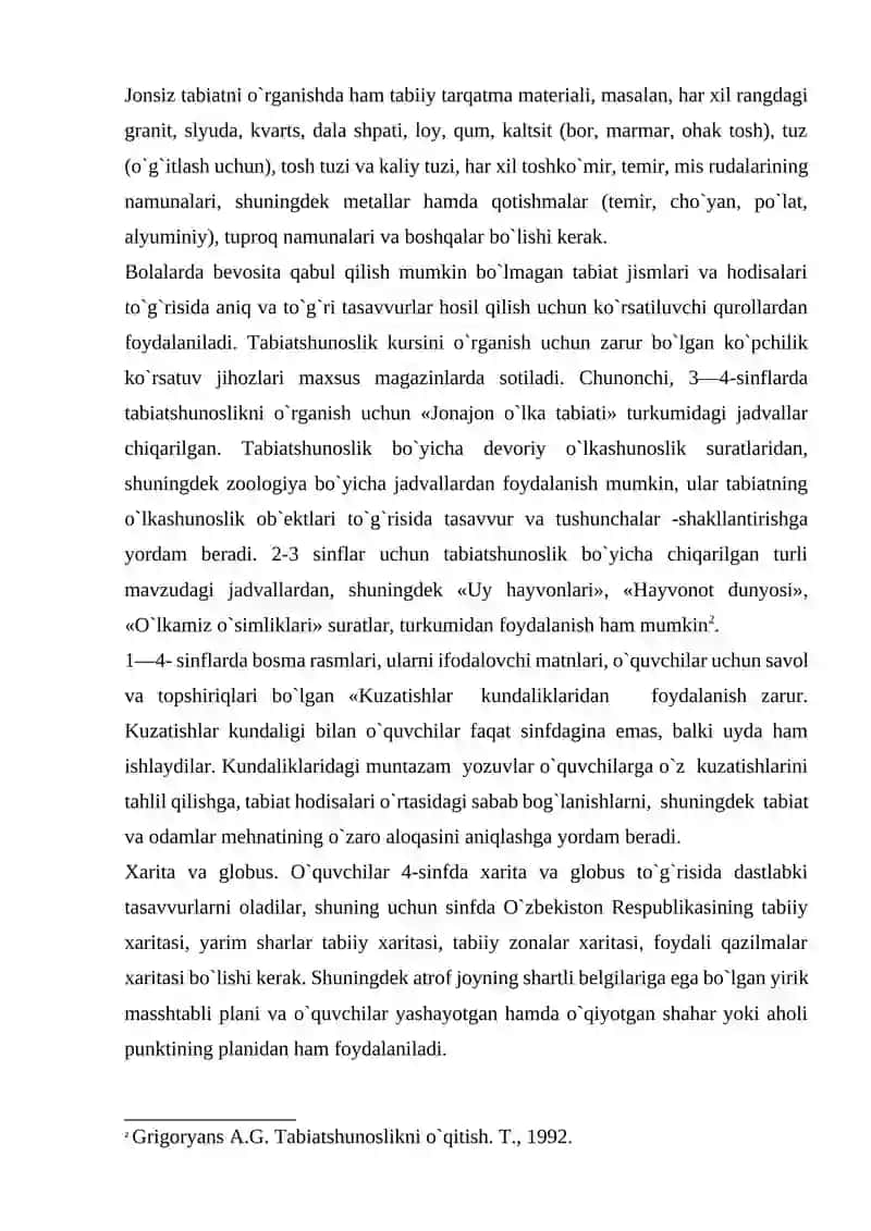 TABIAT BURCHAGIDA SAQLANADIGAN O'SIMLIKLAR VA HAYVONLARGA QO'YILGAN TALABLAR 3