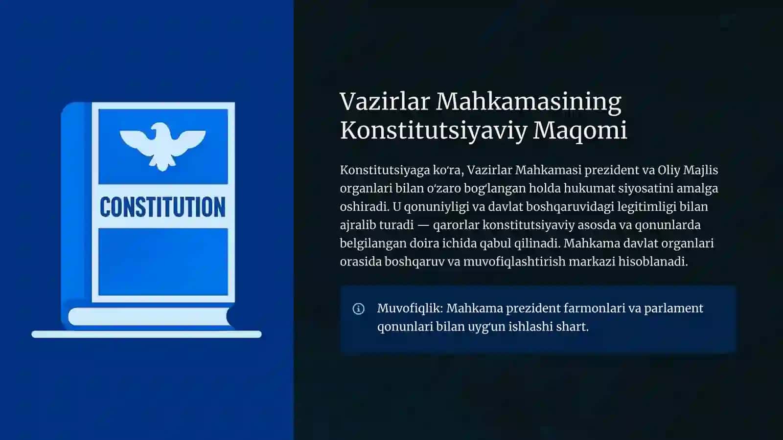 VAZIRLAR MAHKAMASI: Tuzilishi va Vazifalari 3