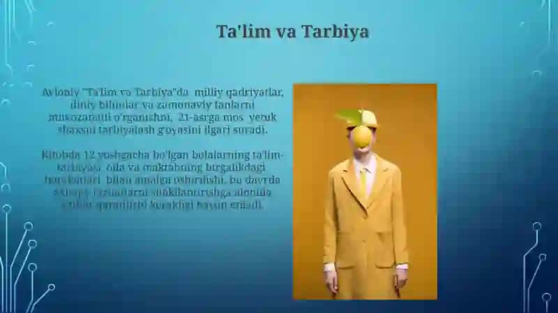 Avloniyning "Ta'lim va Tarbiya"da ideal inson tasavvurlari 3