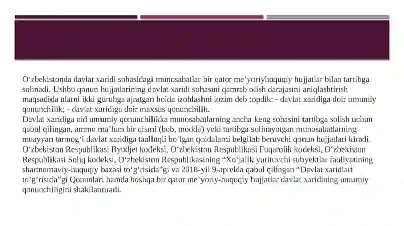 Davlat xaridlarini tashkil etishning huquqiy asoslari 3