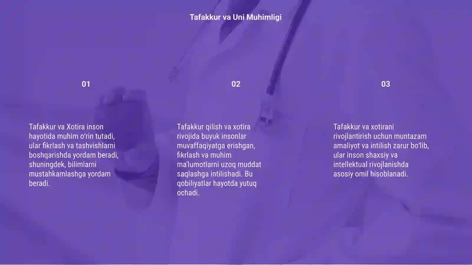 Tafakkur va Xotira 3