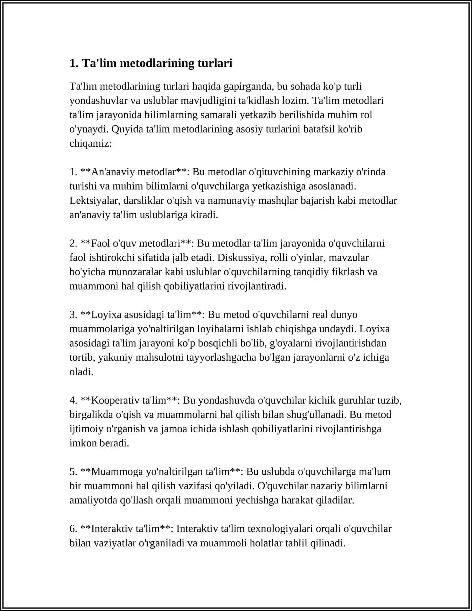 TA’LIM METODLARI VA VOSITALARI 3
