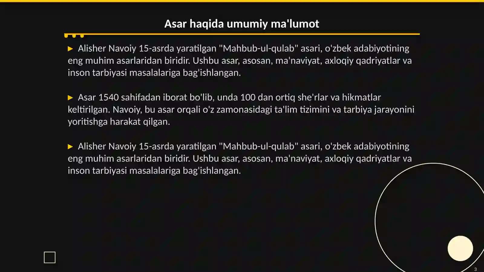 Mahbub-ul-qulab asarining pedagogik tahlili 3