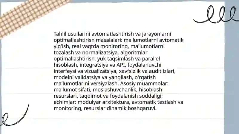 Tahlil usullarini takomillashtirish masalalari 3