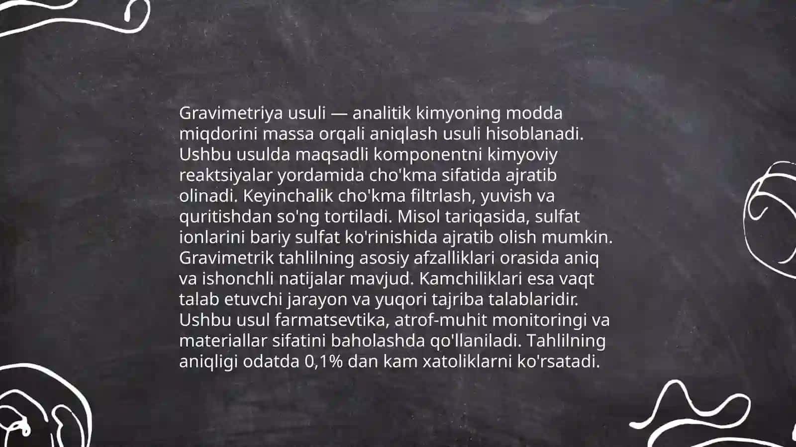 Gravimetriya Usuli 3