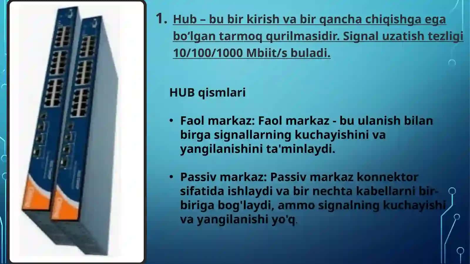 Tarmoq hosil qilish va tarmoq kabellarini ulash 3