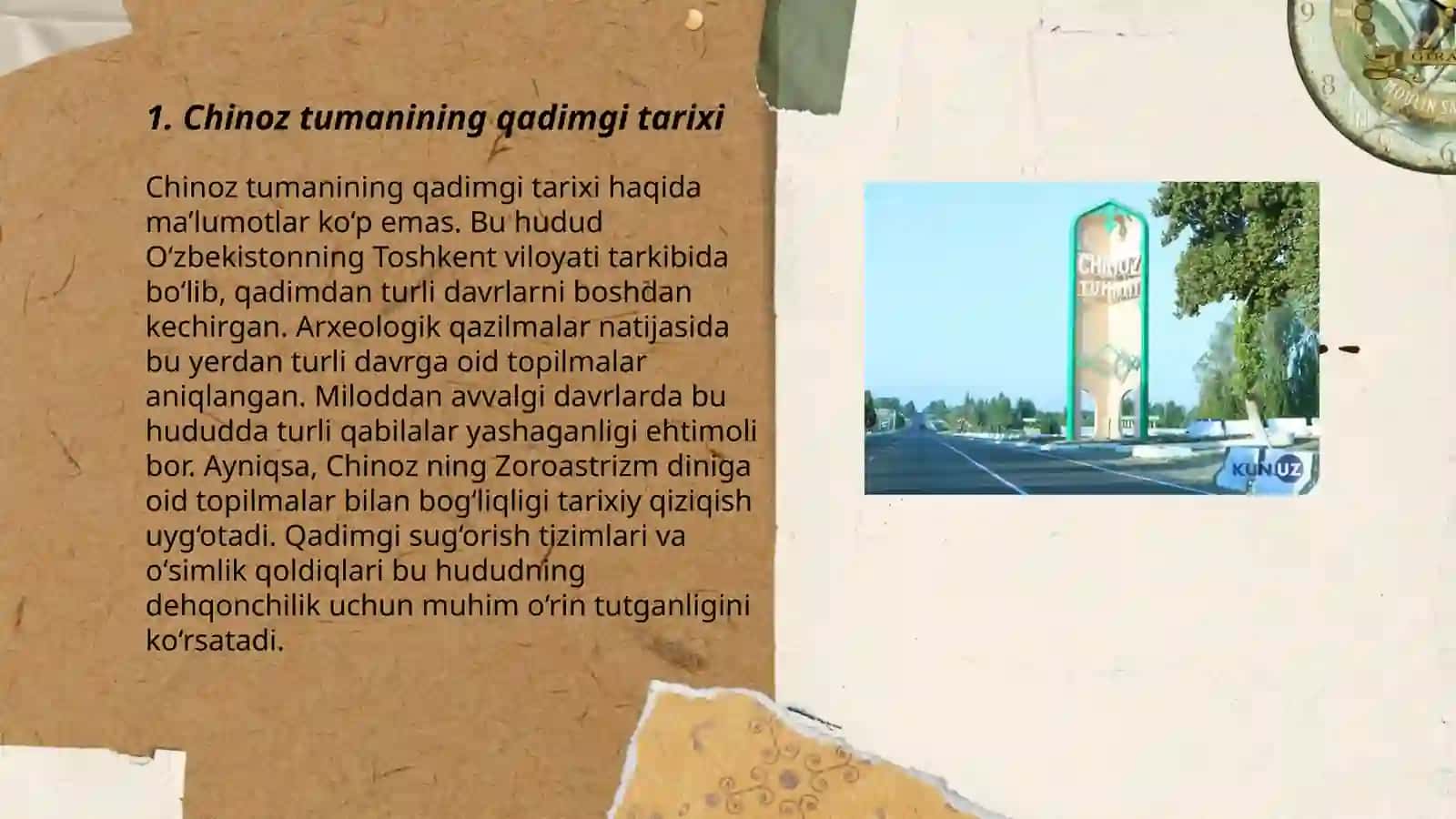 Chinoz Tumani Tarixi 3
