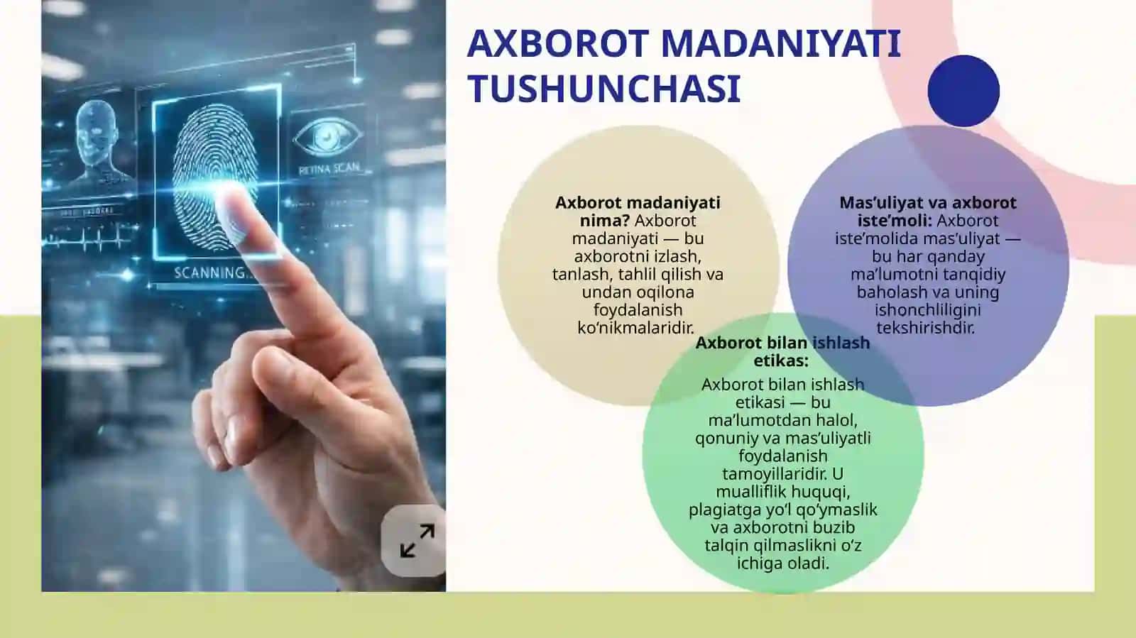 Axborot madaniyati va raqamli kompetentlik 3