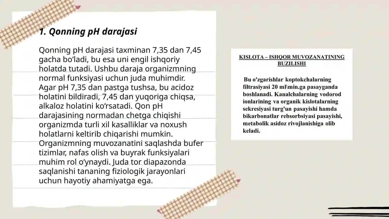 Organizmda kislota-ishqor balansini boshqaruvchi mexanizmlar 3