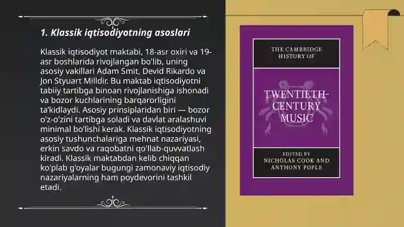 Klassik iqtisodiy maktabning rivojlanishi 3