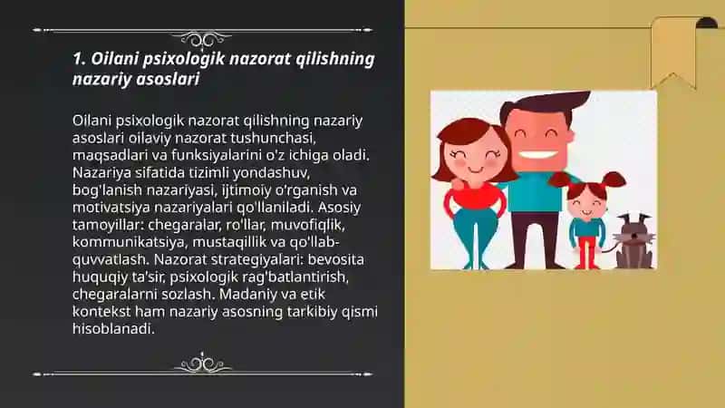 Oilani psixologik nazorat qilishning ilmiy metodologik jabhalari 3