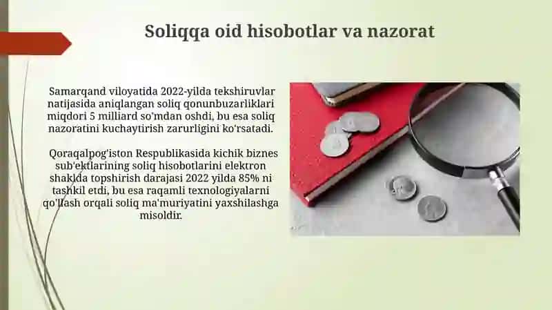 Soliqqa oid hisobotlar va nazorat 3