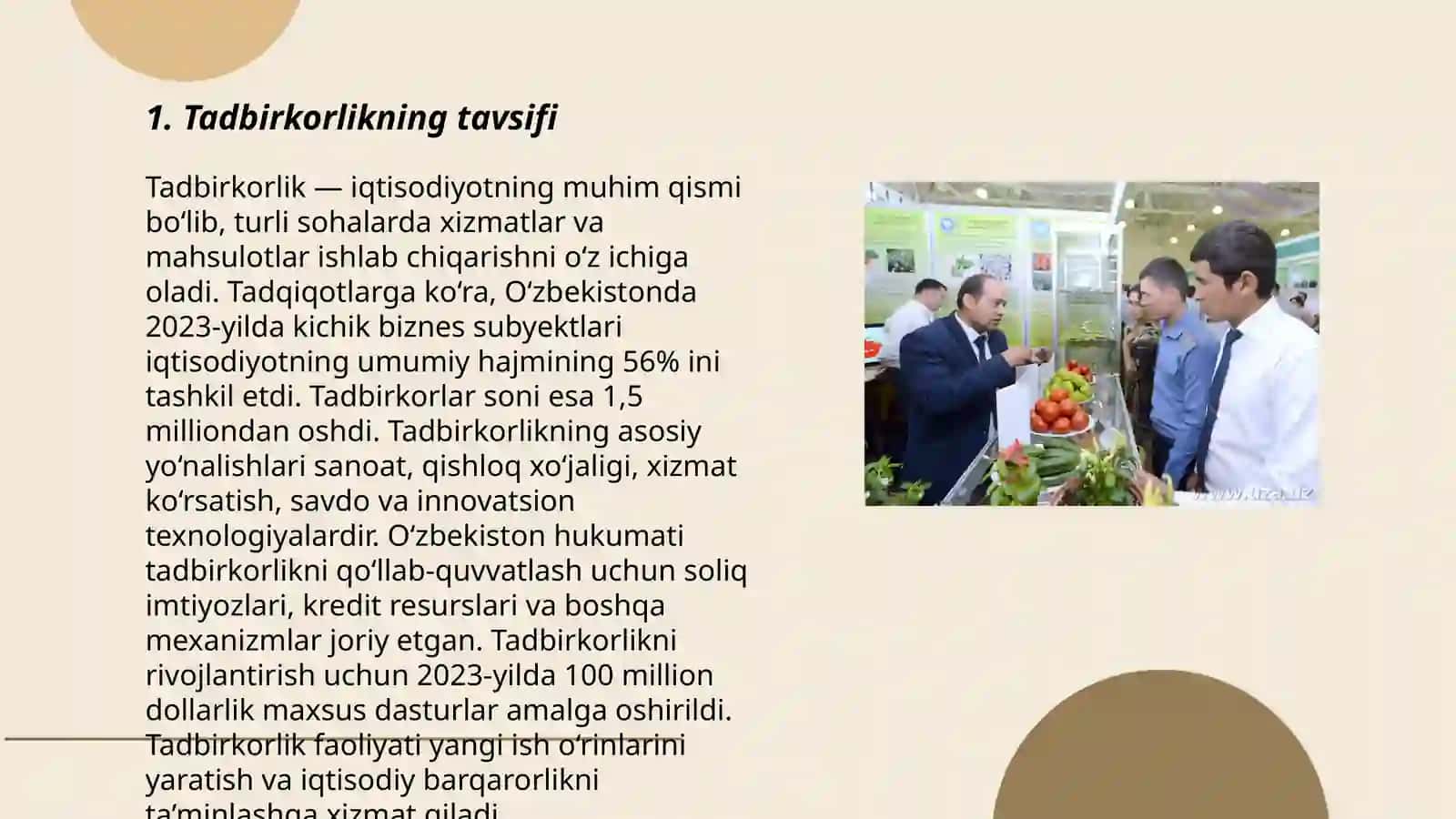 Tadbirkorlik faoliyatlarining mohiyati va asosiy belgilari 3