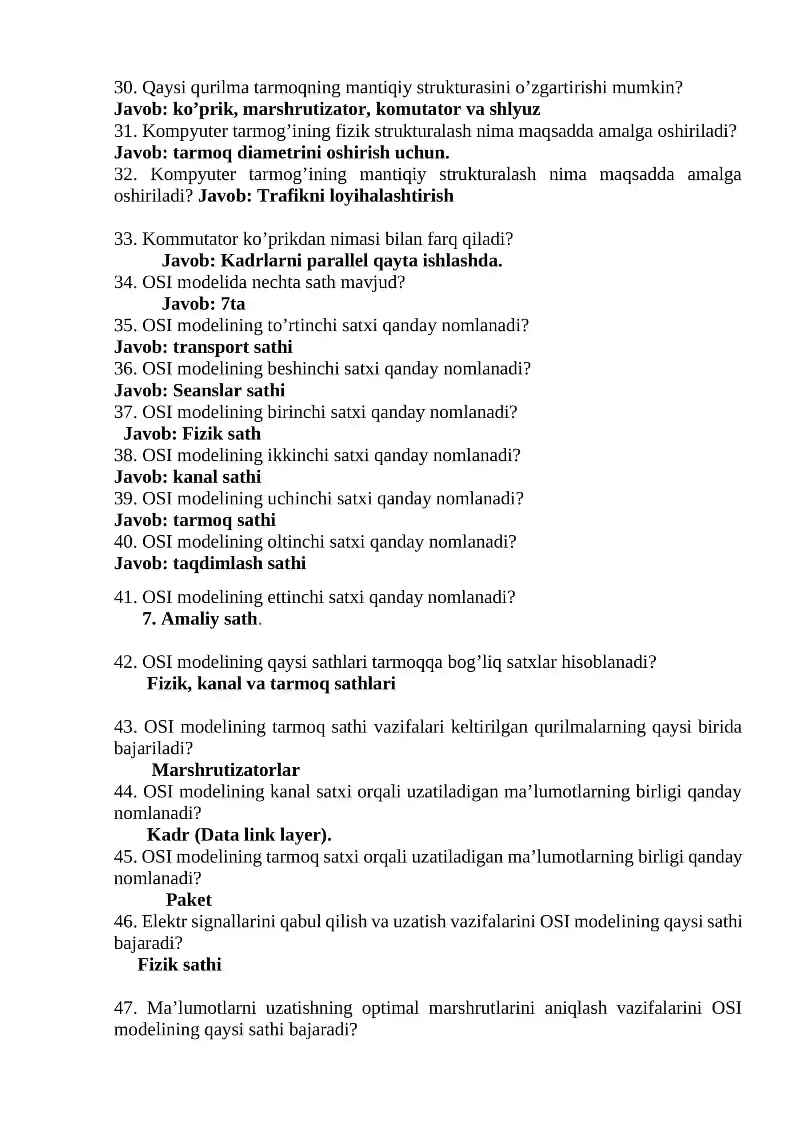 Wide Area Network (WAN) haqida savollar va javoblar 3