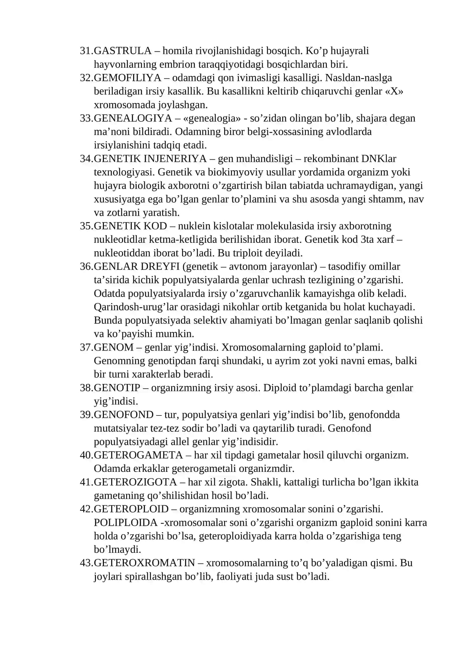 GENETIKA GLOSSARIY 100 TA 3