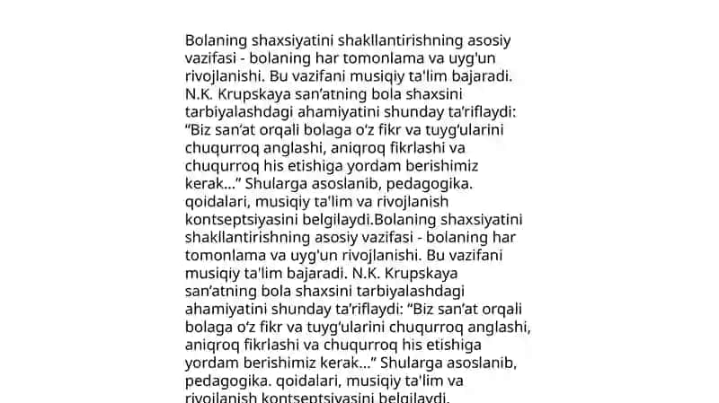 Bolalar hayoti damusiqaning o'rni va ro'li 3