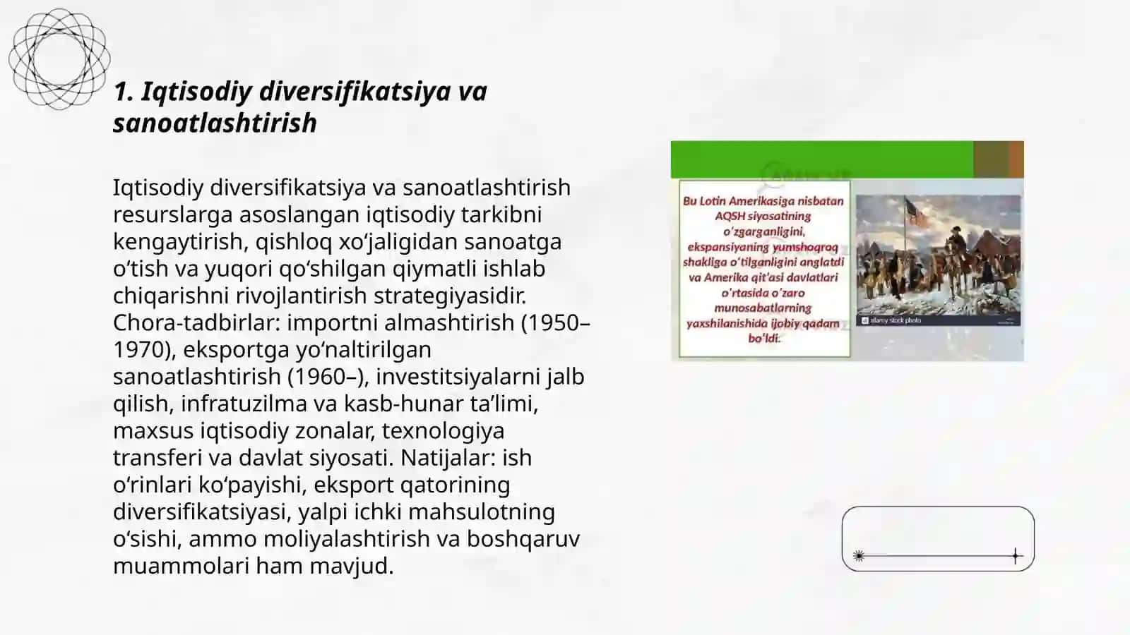 Osiyo, Afrika va Lotin Amerikasi mamlakatlari rivojlanishining asosiy yo’nalishlari 3