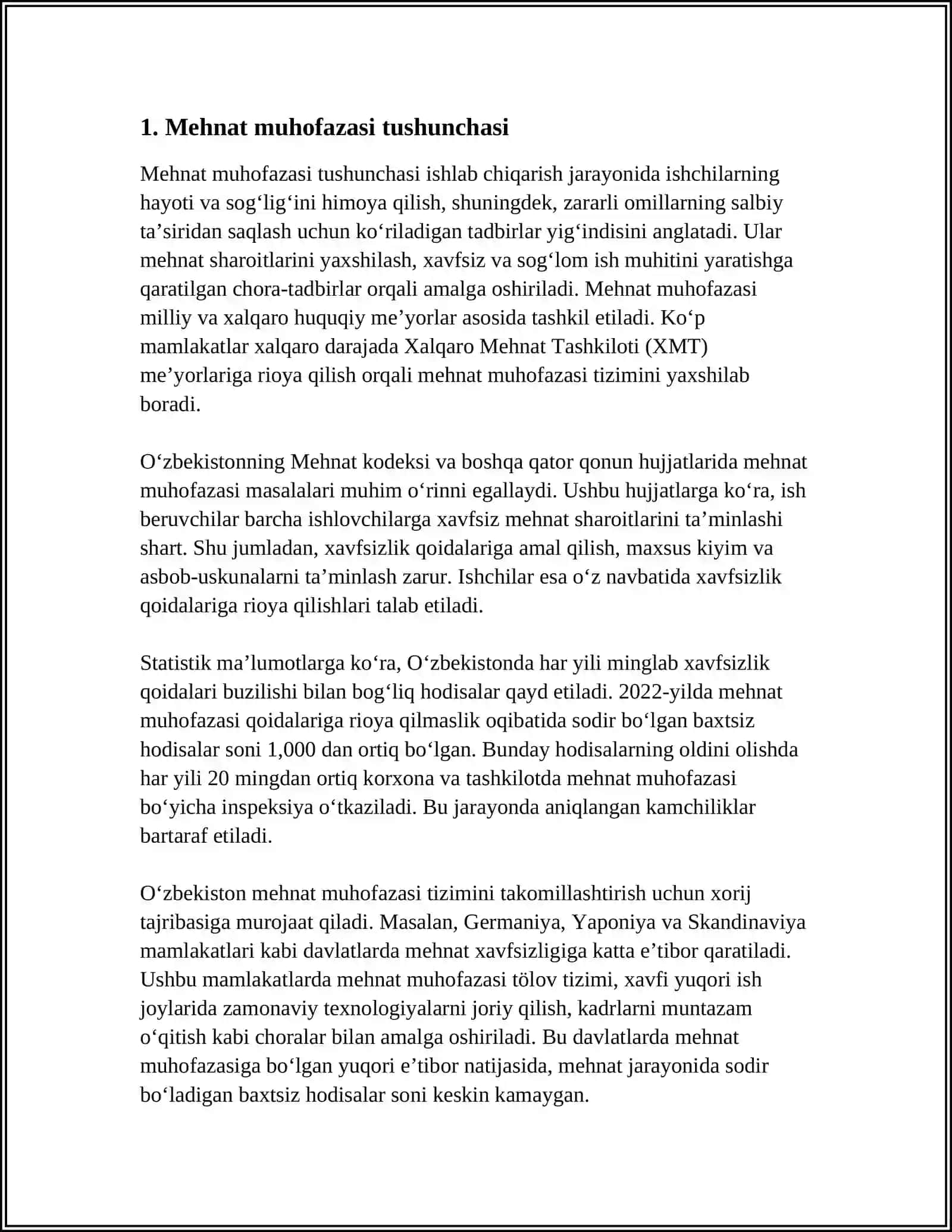 MEHNAT MUHOFAZASINING NAZARIY ASOSLARI 3