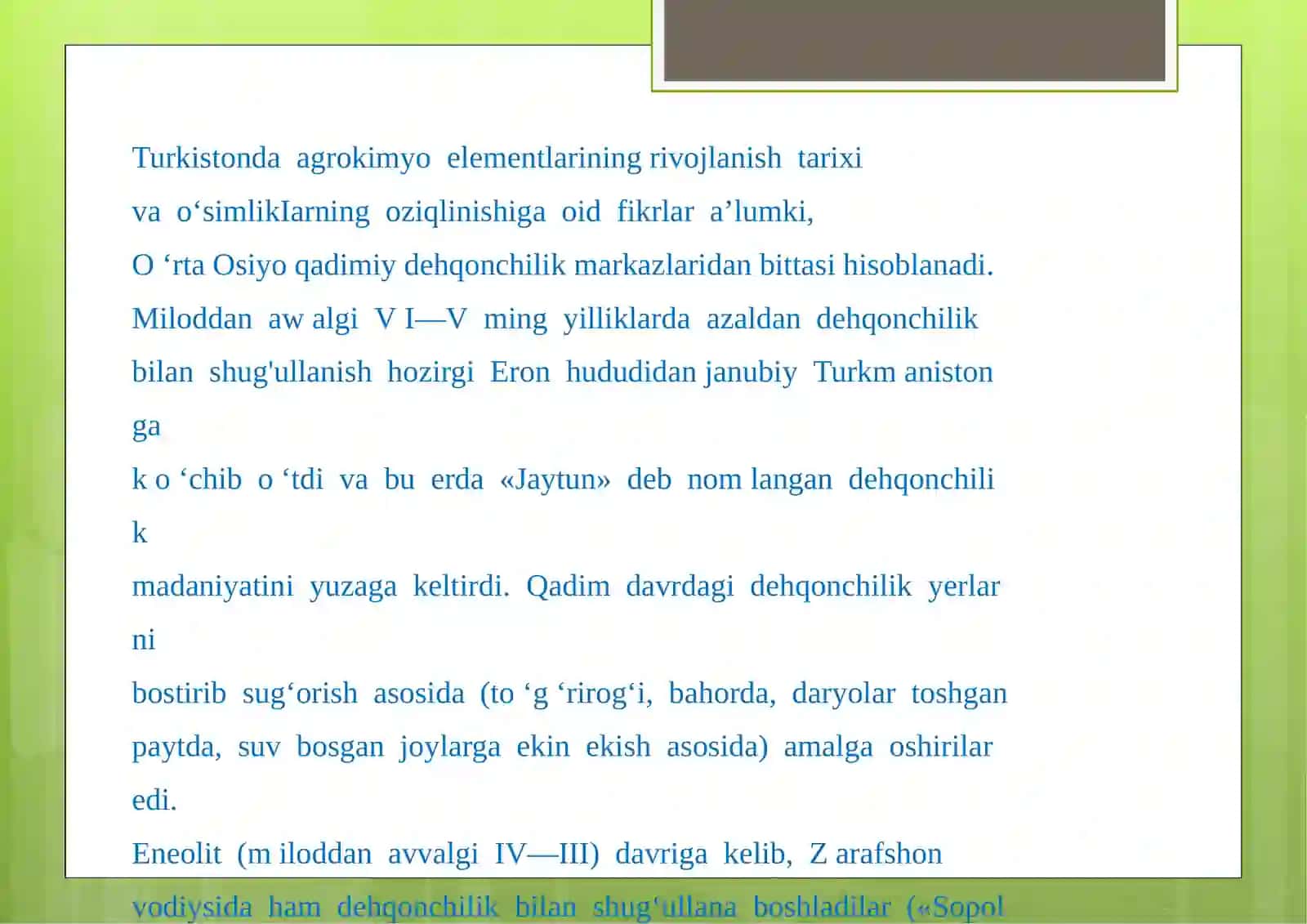 Turkistondaagrokimyo fanining rivojlanishi 3