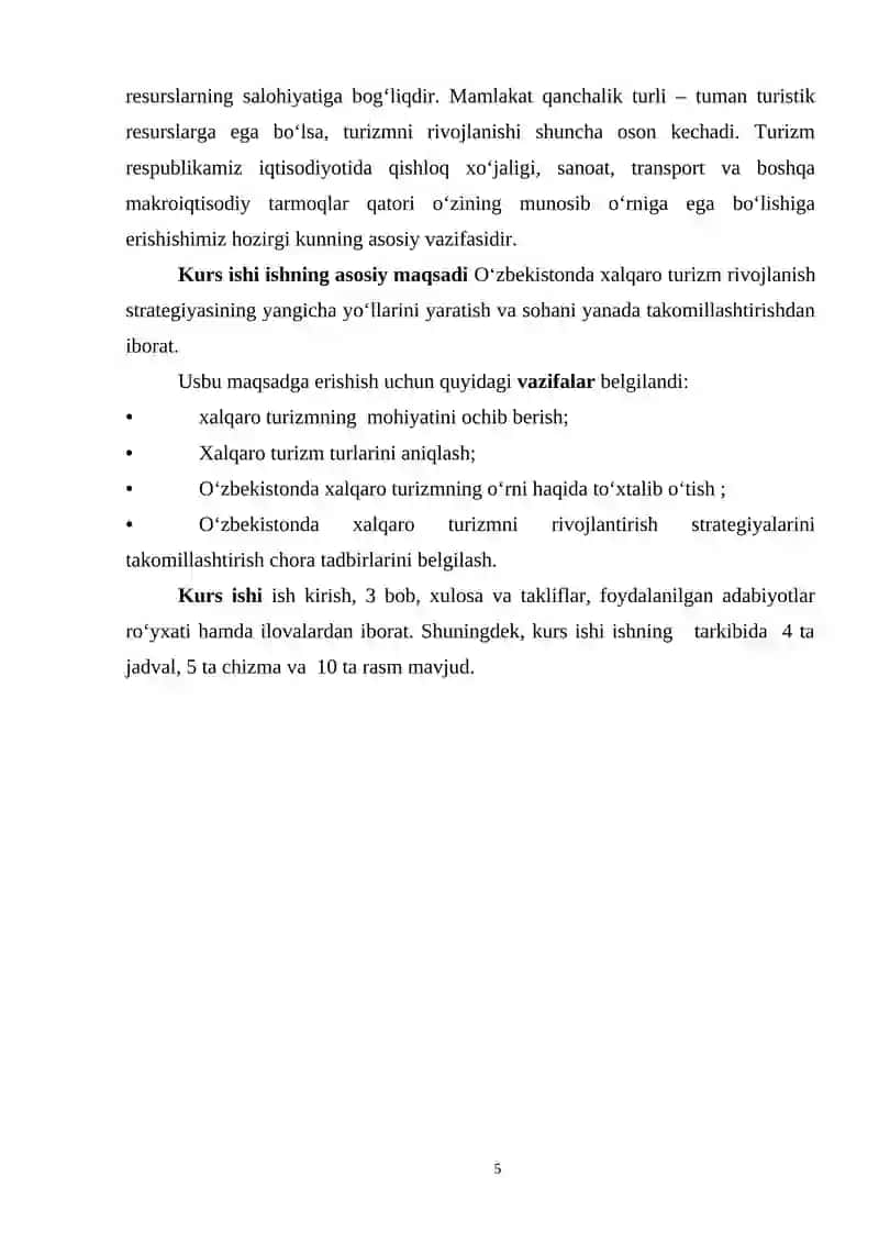 XALQARO TURIZM TIZIMI VA BOSHQARISHNING TARKIBIY TUZILISHI 3