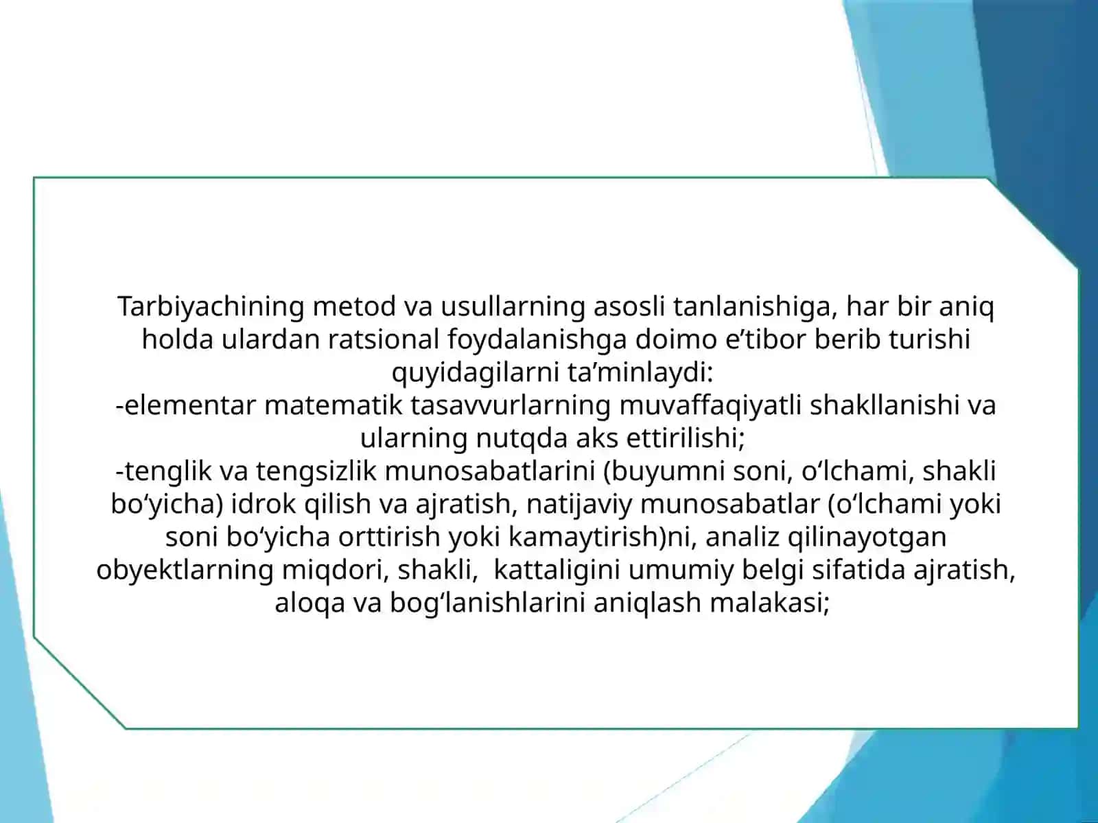 Maktabgacha yoshdagi bolalardan matematik tushunchalarini shakllantirishning zamonaviy texnologiyalari 3