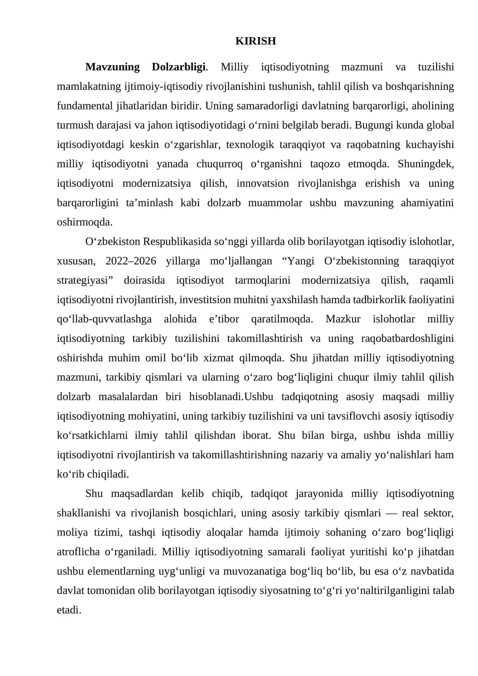 Iqtisodiyotni modernizatsiya va diversifikatsiya qilish, mehnat unumdorligini oshirish orqali yuqori iqtisodiy oʻsishni taminlash omillari 3