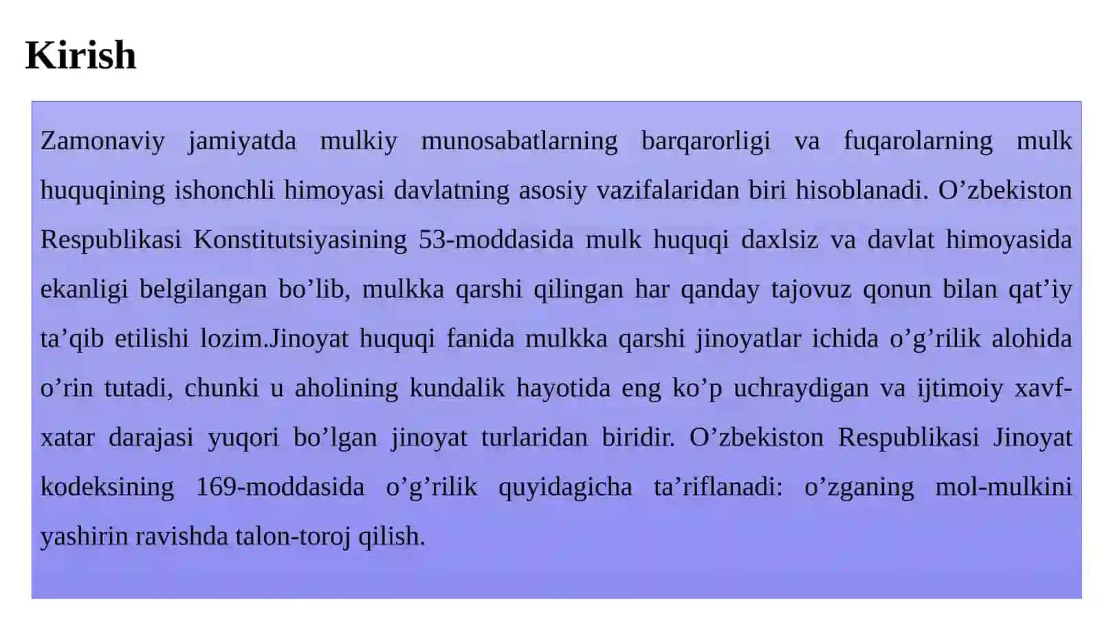O’g’rilik jinoyatining huquqiy tavsifi 3