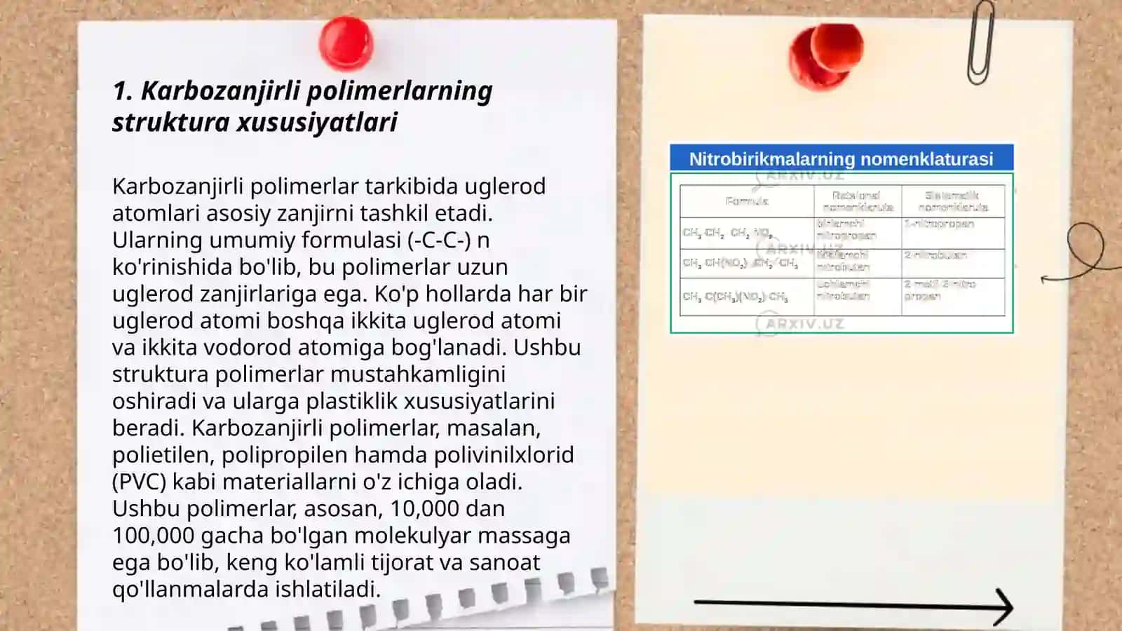 Karbozanjirli va geterozanjirli polimerlarning asosiy vakillari 3