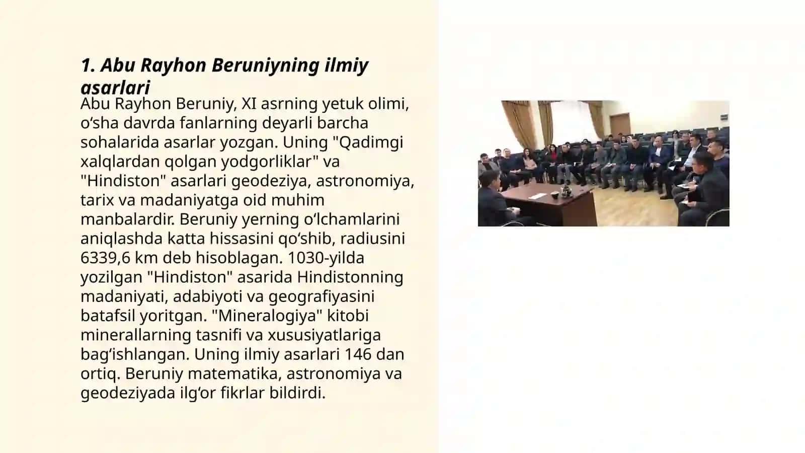 Abu Rayhon Beruniyning ilmiy asarlari 3