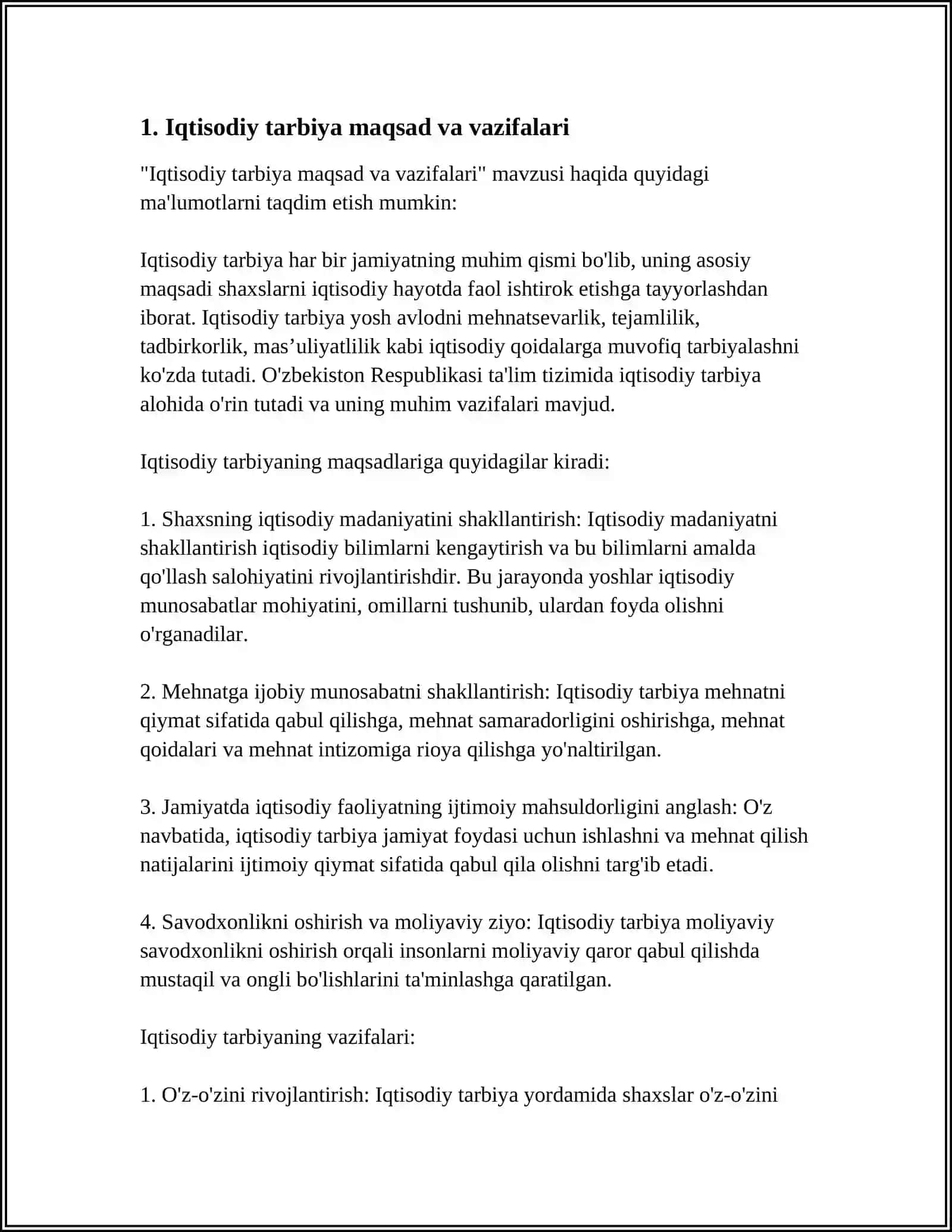 IQTISODIY TARBIYA XAQIDA TUSHUNCHA 3